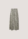 Zimi Wide-Leg Leopard Print Jeans, Grey, large