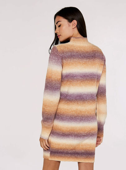 Ombre Stripe Knit Mini Dress