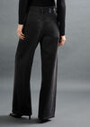 Faux Pearl & Rhinestone Maca Jean, Black, large