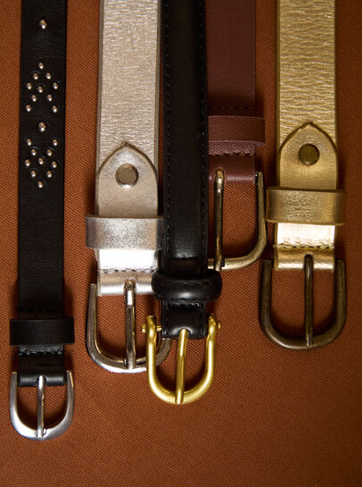 Silver Rivet Studded Belt