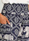 Elephant Print Jogger, Navy, large