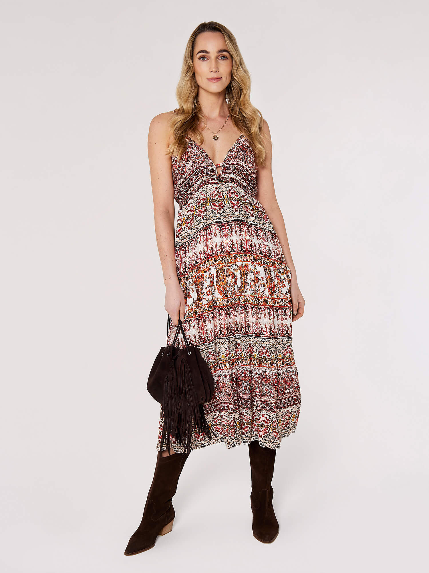 Leopard print cami midi dress new arrivals