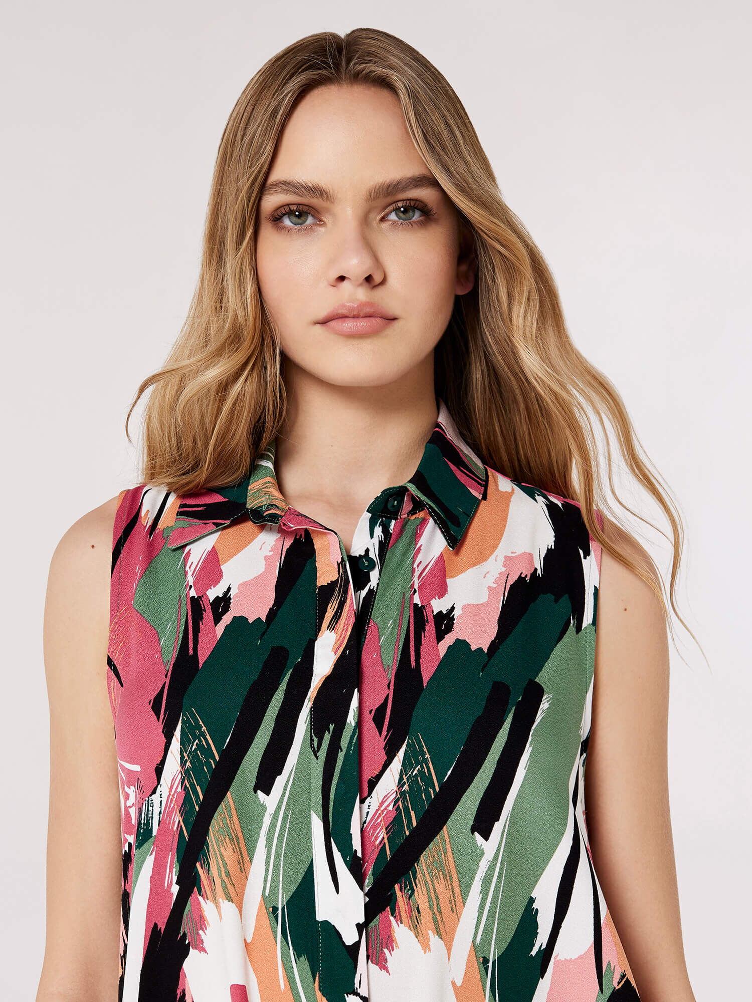 High Low Shirt Mini Dress Apricot Clothing