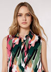 High-Low Shirt Mini Dress, Green, large