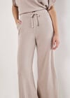 Soft Knit Wide Leg Trousers, Stone, large