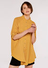 Tetra Oversized Shirt, Mustard, large