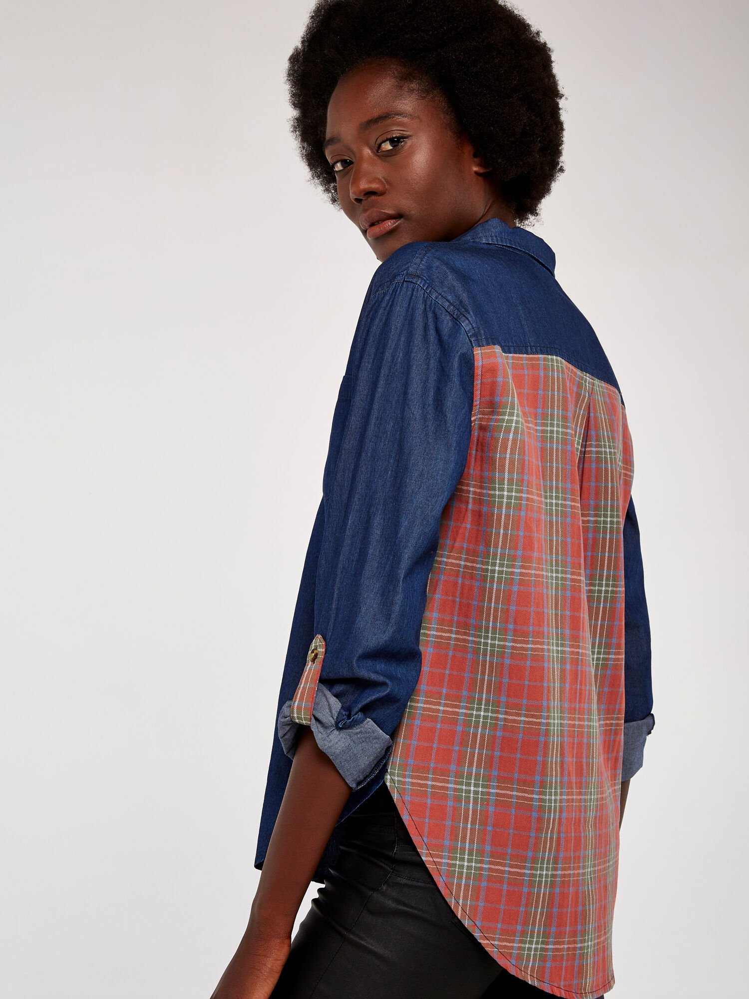 Plaid jean clearance