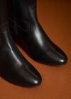 Tall Heeled Chelsea Boots, Black, large