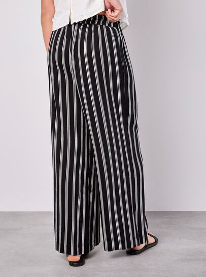 Stripe Wide Leg Trousers