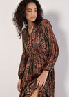 Paisley Sparkle Midaxi Dress, Black, large