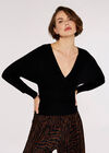 Bar Back Batwing Jumper, Black, large