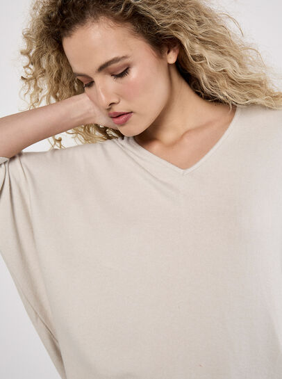 Soft Touch Oversized Batwing Top