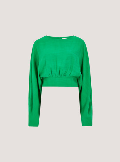 Split Back Crop Top