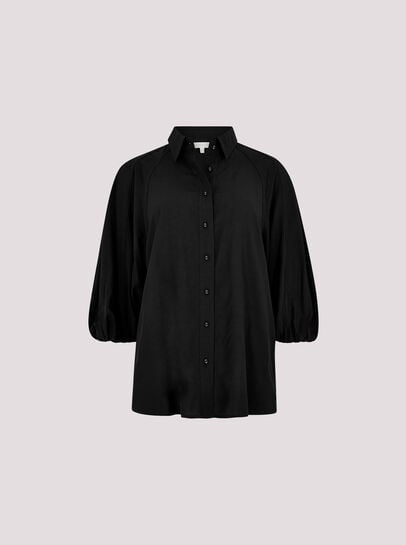 Seam Detail Puff Sleeve Shirt
