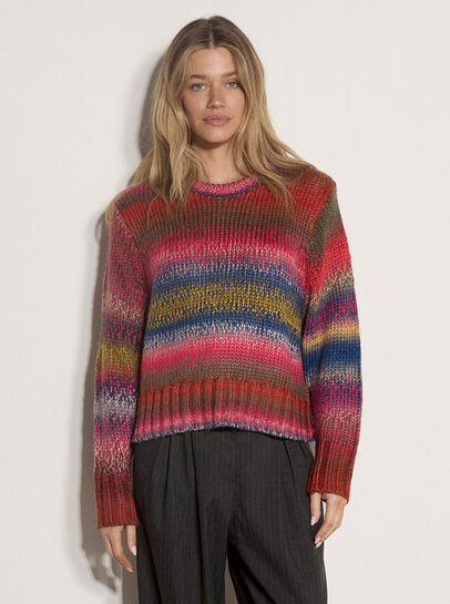 Chunky Knit Tonal Stripe Jumper