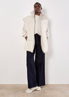 Reversible Oversized Puffer Gilet, Stone, large