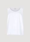 Soft Satin Tank Top, Cream, large