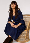 Self Check Crochet Midi Dress, Navy, large