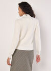 Fluffy Reversible Jumper, Cream, large