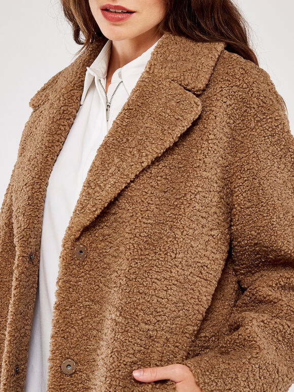 Fur Coat Apricot Clothing