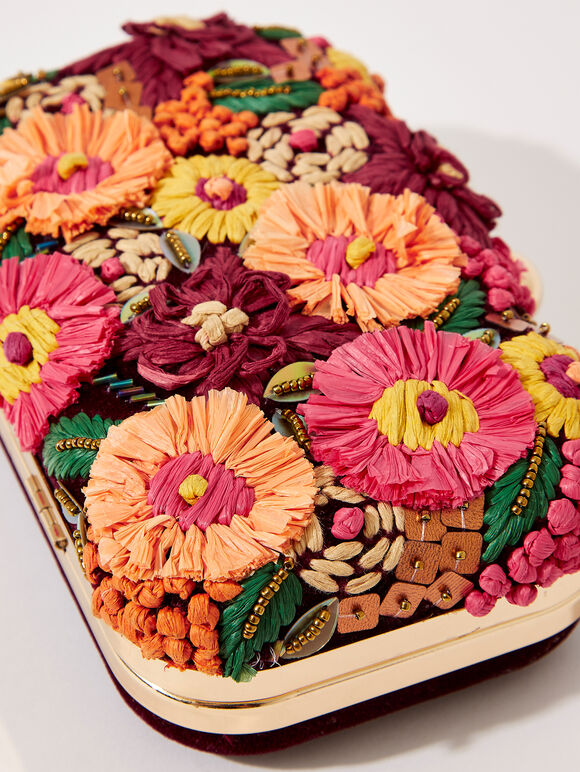 Embroidered Party Clutch Bag, Assorted, large