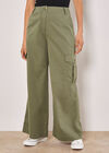 Wide Leg Chino Trousers, Khaki, large