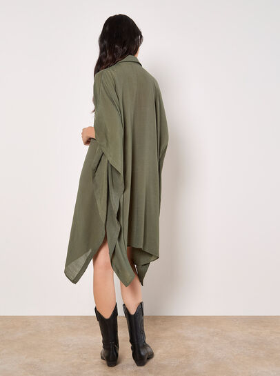 Oversized Textured Kaftan