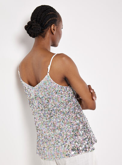 Sequin Embellished Camisole Top