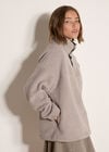 Soft Borg Fleece Jumper, Grey, large