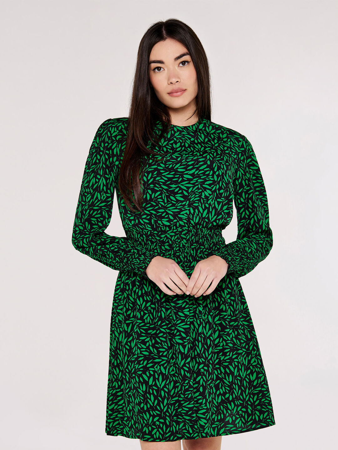 Silhouette Leaf Mini Dress