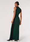 Ribbed Knit Bodycon Maxi Dress, Green, large