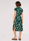 Swirl Shirt Midi Dress, Green, large