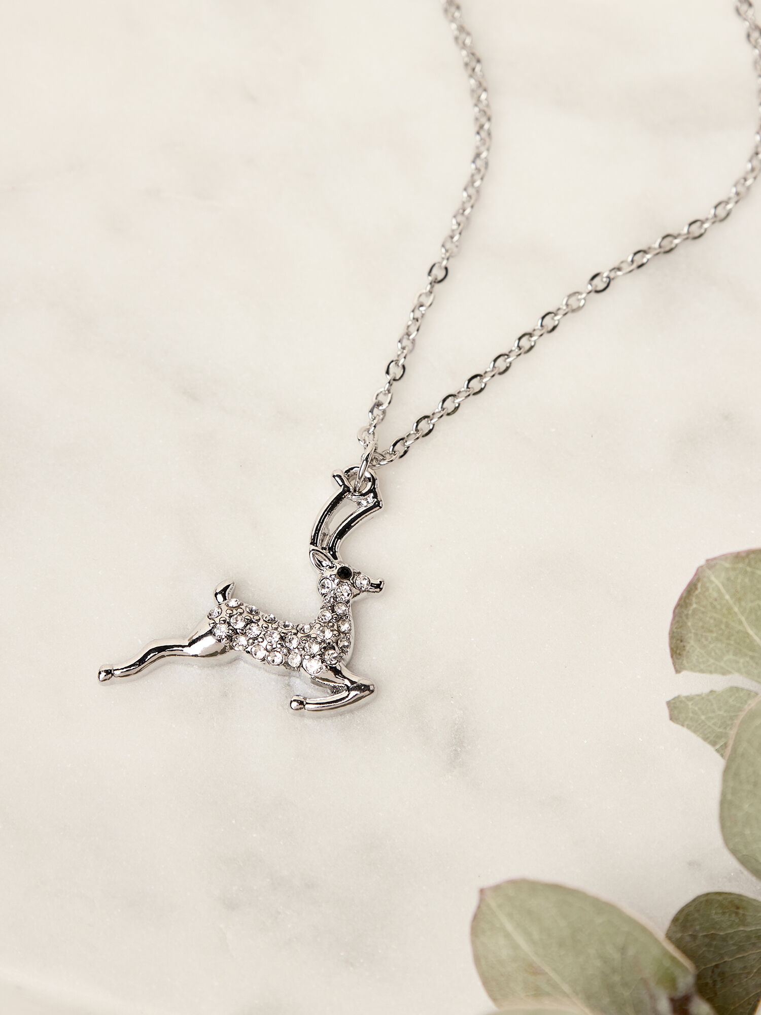 Reindeer necklace deals