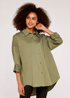 Oversized Shirt, Khaki, large