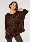 Tapestry  Assymetrical Top, Rust, large