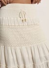 Crochet Tiered Maxi Skirt
, Cream, large