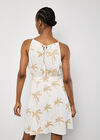 Embroidered Palms Minii Dress, Cream, large