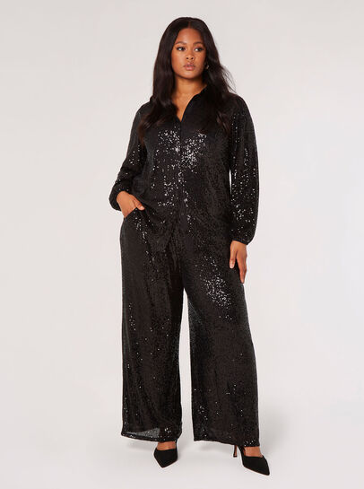 Curve Sequin Shirt