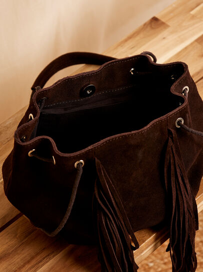 Fringe Suede Bag