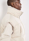 Reversible Oversized Puffer Gilet, Stone, large