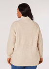 Curve Oversized Chunky Jumper, Stone, large