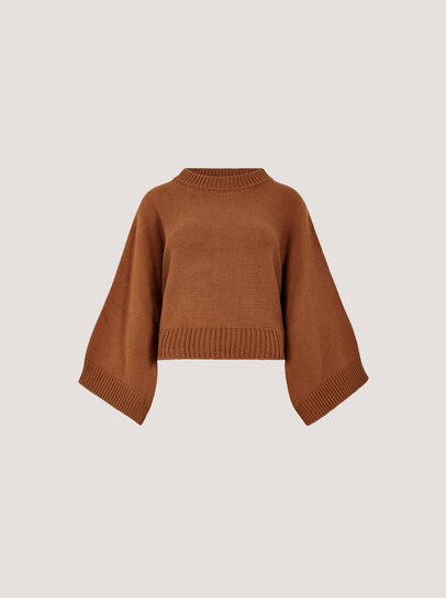 Mock Neck Cape Jumper