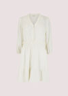 Diamond Jacquard Mini Dress, White, large