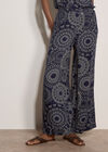 Kaleidoscope Long Woven Trousers, Navy, large