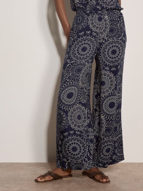 Kaleidoscope Print Woven Trousers