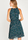 Ditsy Floral Tea Dress, Green, large