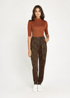 Black Animal Print Jogger, Black, large