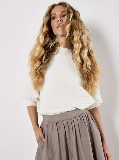 Soft Woven A-Line Midaxi Skirt