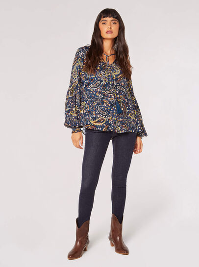 Paisley Boho Blouse