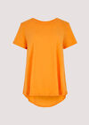 Oversize High-Low Top, Orange, large